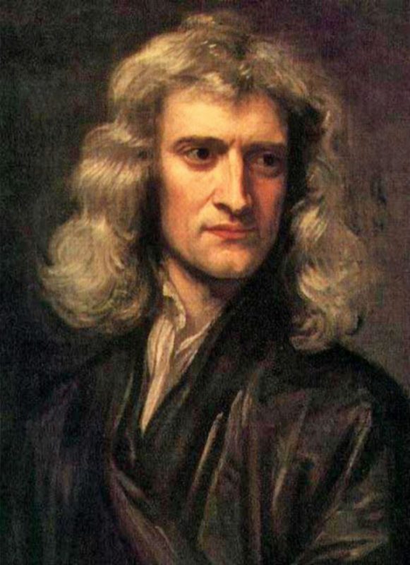 Ученый Исаак Ньютон. Портрет кисти Г. Кнеллера.
